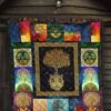 Colorful Graphic Tree of Life Quilt Blanket For Earth Lover 3