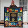 Colorful Graphic Tree of Life Quilt Blanket For Earth Lover 21