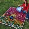 Colorful Peacock Quilt Blanket Gift For Peacock Lover 5