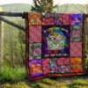 Cool Win In My Hair Hippie Van Quilt Blanket Funny Gift Idea 13