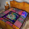 Cool Win In My Hair Hippie Van Quilt Blanket Funny Gift Idea 19