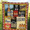 Coors Banquet Quilt Blanket Funny Gift For Beer Lover 5