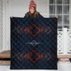 Cypher Magic Square Patterns Premium Quilt Blanket 3