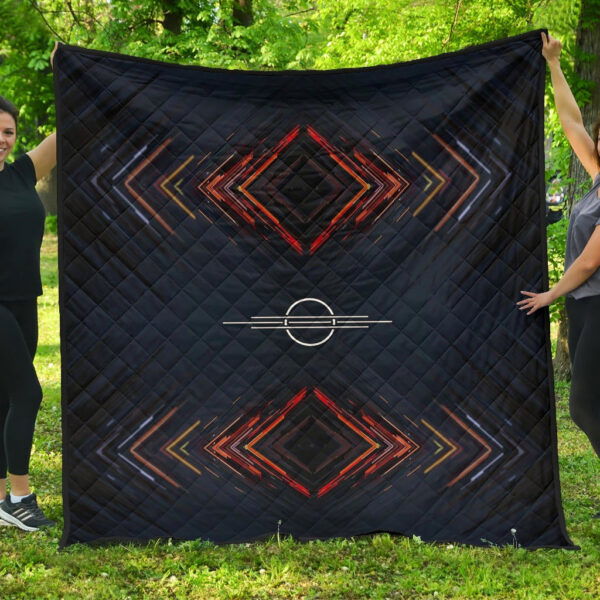 Cypher Magic Square Patterns Premium Quilt Blanket