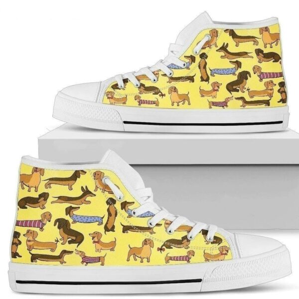 Dachshund Dog Lover Women High Top Shoes Gift Idea