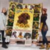 Dachshund You Are My Sunshine Sunflower Quilt Blanket 1