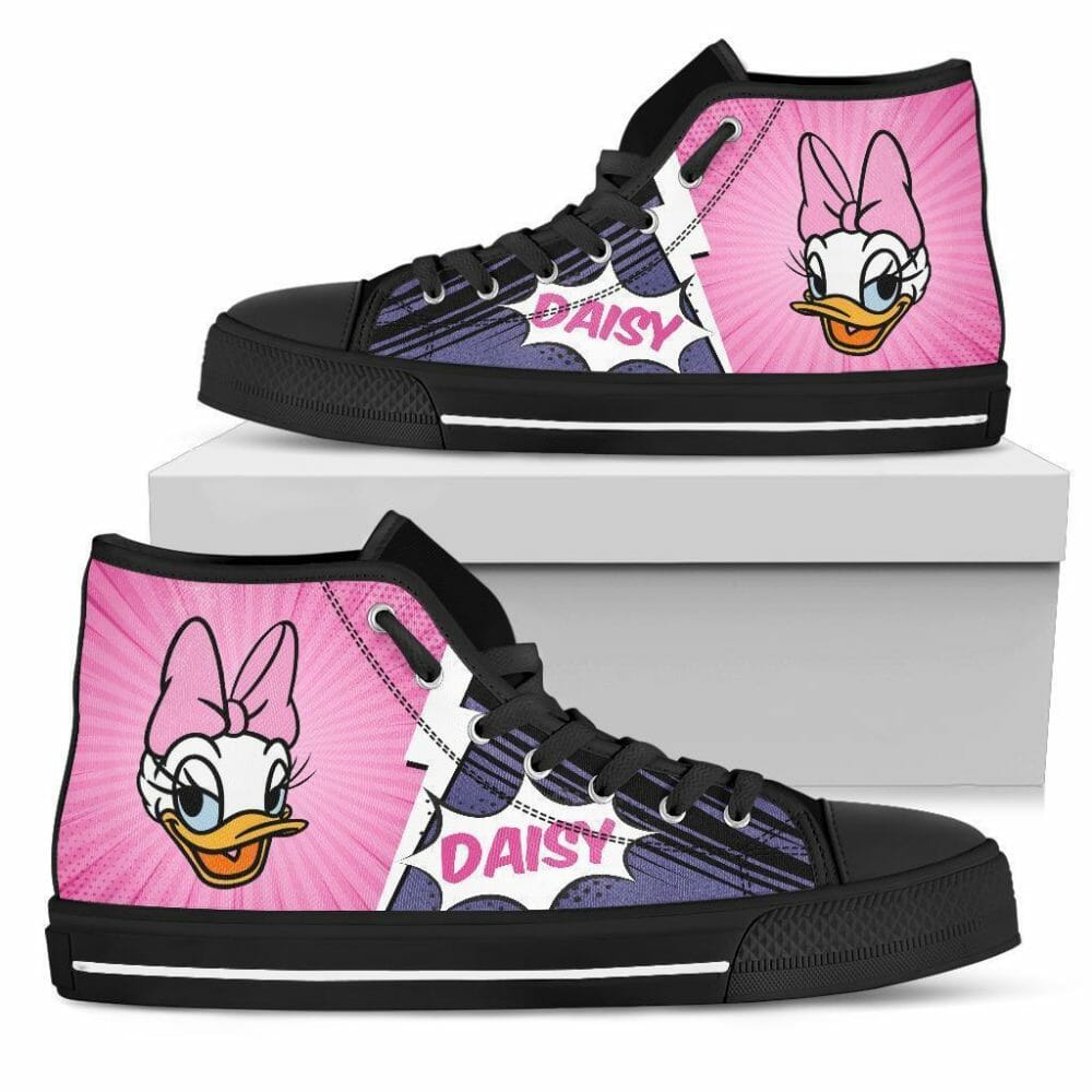 Daisy Duck Sneakers High Top Shoes Fan Gift