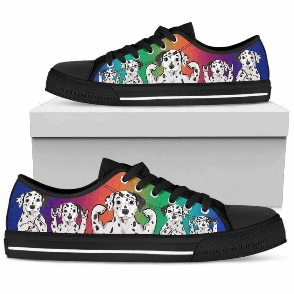 Dalmatian Dog Lover Women Low Top Shoe Gift Idea