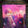 Darling In The Franxx Anime Premium Quilt - Cute Little Zero Two And Hiro Holding Hands Quilt Blanket 7