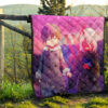 Darling In The Franxx Anime Premium Quilt - Cute Little Zero Two And Hiro Holding Hands Quilt Blanket 13