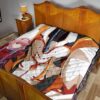 Darling In The Franxx Anime Premium Quilt | Cute Zero Two Red Bodysuit And Strelizia Quilt Blanket 19