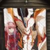 Darling In The Franxx Anime Premium Quilt | Cute Zero Two Red Bodysuit And Strelizia Quilt Blanket 7