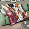 Darling In The Franxx Anime Premium Quilt | Cute Zero Two Red Bodysuit And Strelizia Quilt Blanket 17