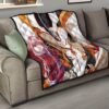 Darling In The Franxx Anime Premium Quilt | Cute Zero Two Red Bodysuit And Strelizia Quilt Blanket 15