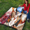 Darling In The Franxx Anime Premium Quilt | Cute Zero Two Red Bodysuit And Strelizia Quilt Blanket 9