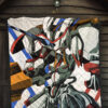 Darling In The Franxx Anime Premium Quilt | Darling Strelizia Drawing Artwork White Quilt Blanket 7