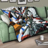 Darling In The Franxx Anime Premium Quilt | Darling Strelizia Drawing Artwork White Quilt Blanket 17