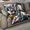 Darling In The Franxx Anime Premium Quilt | Darling Strelizia Drawing Artwork White Quilt Blanket 15