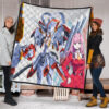 Darling In The Franxx Anime Premium Quilt | Darling Strelizia Fighting Mode And Zero Two Smiling Quilt Blanket 1