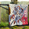 Darling In The Franxx Anime Premium Quilt | Darling Strelizia Fighting Mode And Zero Two Smiling Quilt Blanket 13