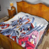 Darling In The Franxx Anime Premium Quilt | Darling Strelizia Fighting Mode And Zero Two Smiling Quilt Blanket 19