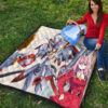 Darling In The Franxx Anime Premium Quilt | Darling Strelizia Fighting Mode And Zero Two Smiling Quilt Blanket 9