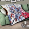 Darling In The Franxx Anime Premium Quilt | Darling Strelizia Fighting Mode And Zero Two Smiling Quilt Blanket 17
