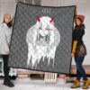 Darling In The Franxx Anime Premium Quilt - Evil Zero Two Ghost Red And White Artwork Quilt Blanket 1