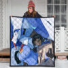Darling In The Franxx Anime Premium Quilt - Ichigo Code 015 With Blue Franxx Quilt Blanket 3
