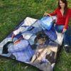 Darling In The Franxx Anime Premium Quilt - Ichigo Code 015 With Blue Franxx Quilt Blanket 9