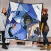 Darling In The Franxx Anime Premium Quilt - Ichigo Code 015 With Blue Franxx Quilt Blanket 1