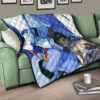 Darling In The Franxx Anime Premium Quilt - Ichigo Code 015 With Blue Franxx Quilt Blanket 17