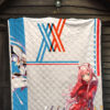 Darling In The Franxx Anime Premium Quilt - Sexy Zero Two In Red Suit Artwork Quilt Blanket 7