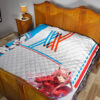 Darling In The Franxx Anime Premium Quilt - Sexy Zero Two In Red Suit Artwork Quilt Blanket 19