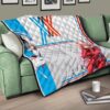 Darling In The Franxx Anime Premium Quilt - Sexy Zero Two In Red Suit Artwork Quilt Blanket 17