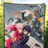 Darling In The Franxx Anime Premium Quilt - Zero Two And Hiro Dancing With Strelitzia Quilt Blanket 5