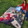 Darling In The Franxx Anime Premium Quilt - Zero Two And Hiro Dancing With Strelitzia Quilt Blanket 9