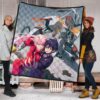 Darling In The Franxx Anime Premium Quilt - Zero Two And Hiro Dancing With Strelitzia Quilt Blanket 1