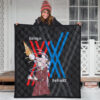 Darling In The Franxx Anime Premium Quilt | Zero Two Horns With Strelizia Quilt Blanket 3