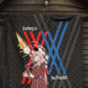 Darling In The Franxx Anime Premium Quilt | Zero Two Horns With Strelizia Quilt Blanket 7