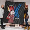 Darling In The Franxx Anime Premium Quilt | Zero Two Horns With Strelizia Quilt Blanket 1
