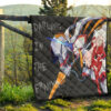 Darling In The Franxx Anime Premium Quilt | Zero Two Red Bodysuit Artwork And Strelizia Quilt Blanket 13
