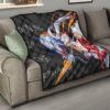 Darling In The Franxx Anime Premium Quilt | Zero Two Red Bodysuit Artwork And Strelizia Quilt Blanket 15