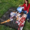 Darling In The Franxx Anime Premium Quilt | Zero Two Red Bodysuit Artwork And Strelizia Quilt Blanket 9