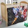 Darling In The Franxx Anime Premium Quilt | Zero Two Red Bodysuit Artwork And Strelizia Quilt Blanket 21