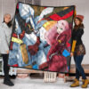 Darling In The Franxx Anime Premium Quilt | Zero Two Red Bodysuit Driving Strelizia Quilt Blanket 1