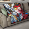 Darling In The Franxx Anime Premium Quilt | Zero Two Red Bodysuit Driving Strelizia Quilt Blanket 15