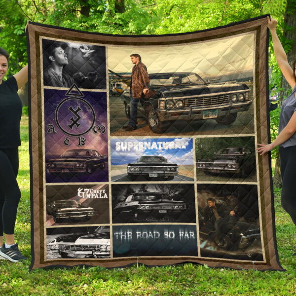 Dean Winchester Supernatural Premium Quilt Blanket Movie Home Decor Custom For Fans