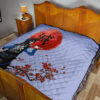 Demon Slayer Anime Inosuke Took Off Mask Wearing Clothes Blue Theme Premium Quilt Blanket 19