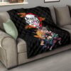 Demon Slayer Anime Kimetsu no Yaiba Poster Black Premium Quilt Blanket 15